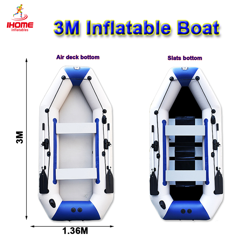 Gonfiabili per barche da pesca professionali 3M Kayak Barche laminate laminate resistenti all'usura per sport acquatici da 4 a 5 persone per canottaggio in PVC